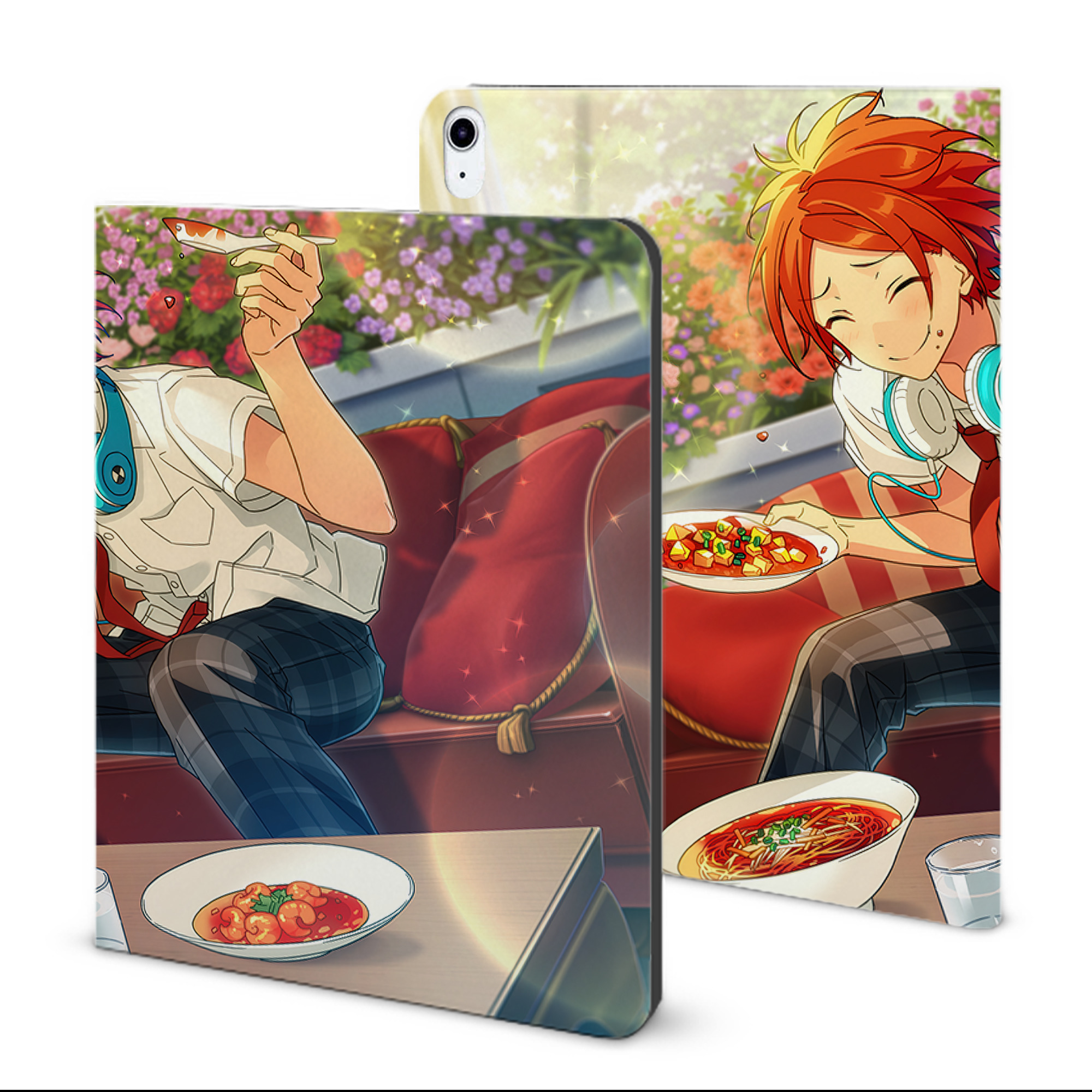 （画像用） あんさんぶるスターズ! Ensemble Stars IPad ケース ブック型 PUレザー TPU 耐衝撃 軽量 薄型 ペン収納なし 全面保護 IPad 各モデル対応